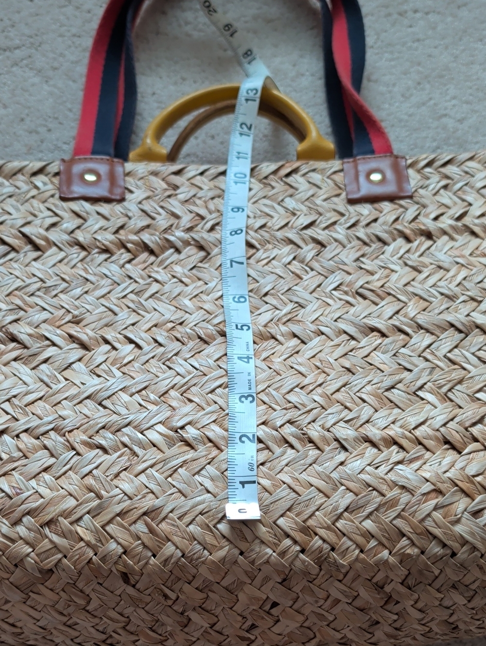 Clare V Natural Woven Le Big Sac Tote - Picture 5 of 8